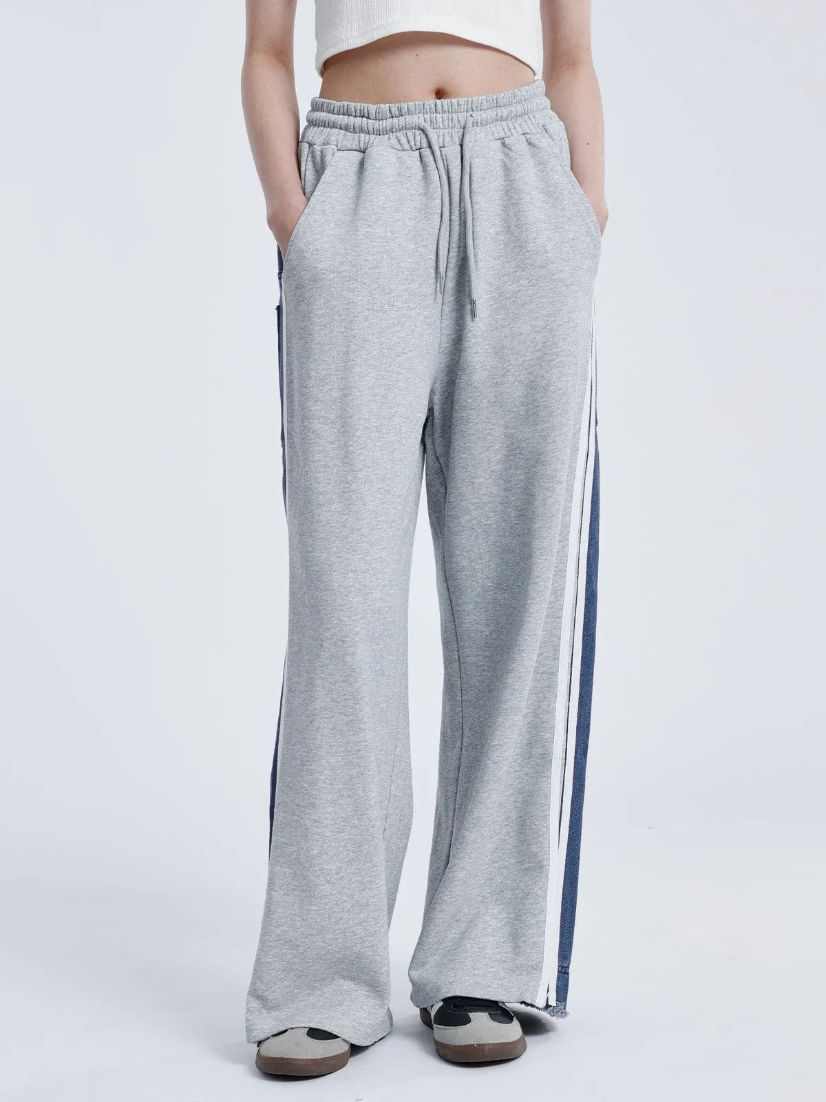 Aelfric Eden Denim Patchwork Sweatpants