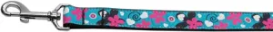 Aqua Love Nylon Dog Leash 5-8 Inch Wide 4ft Long