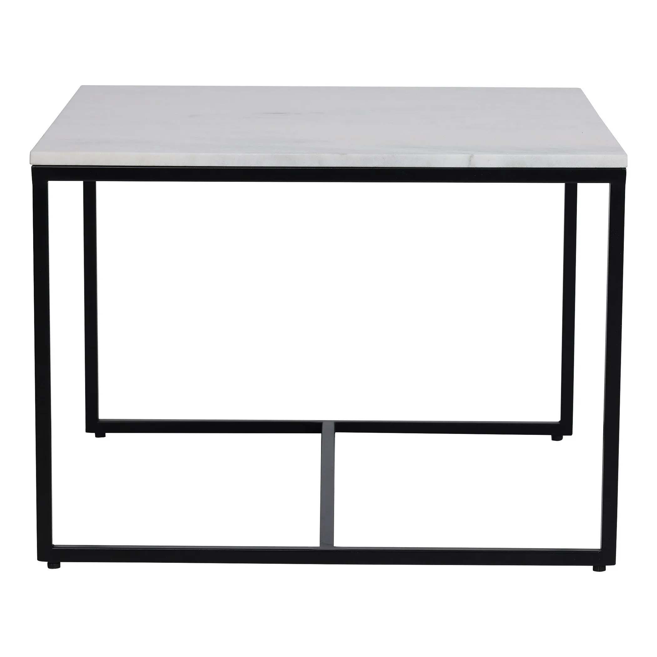 Arina Marble Nesting Coffee Table in Black Finish