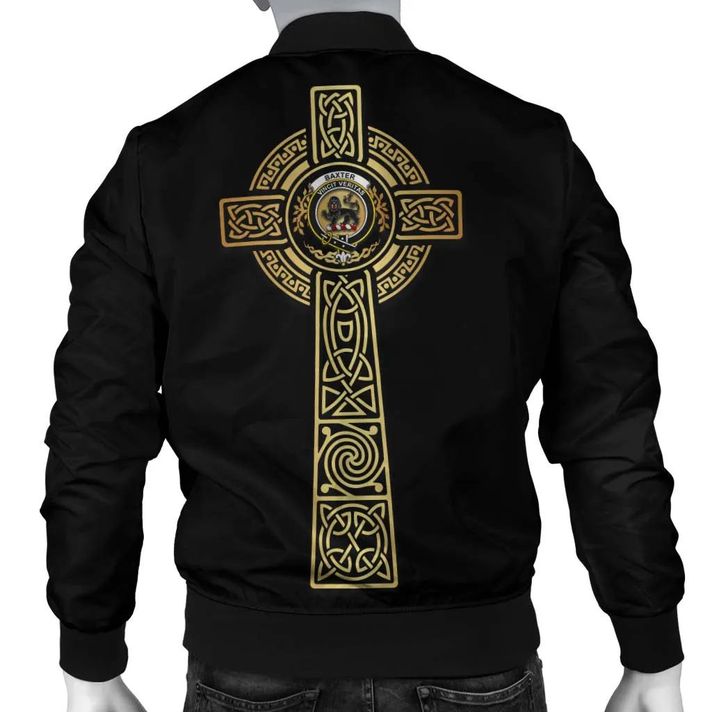 Baxter Clan Bomber Jacket with Golden Celtic Tree Of Life