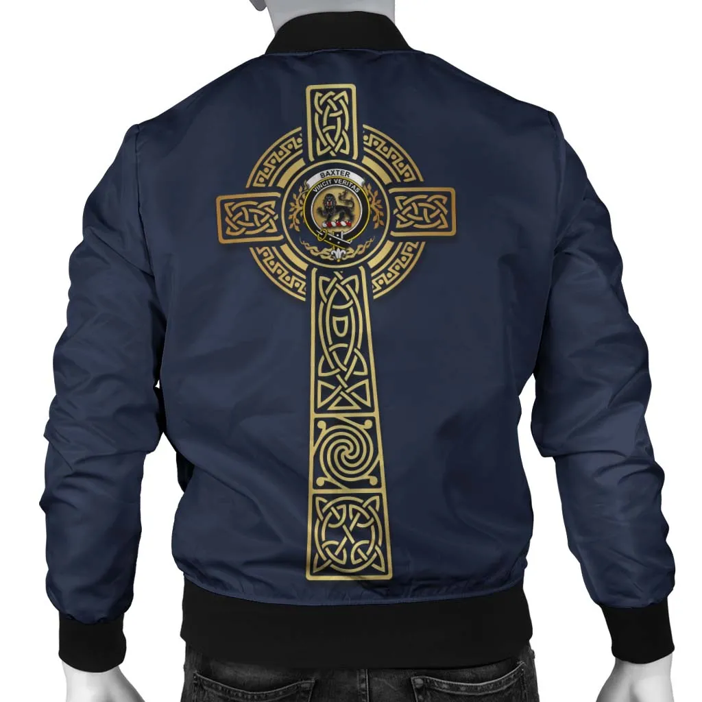 Baxter Clan Bomber Jacket with Golden Celtic Tree Of Life