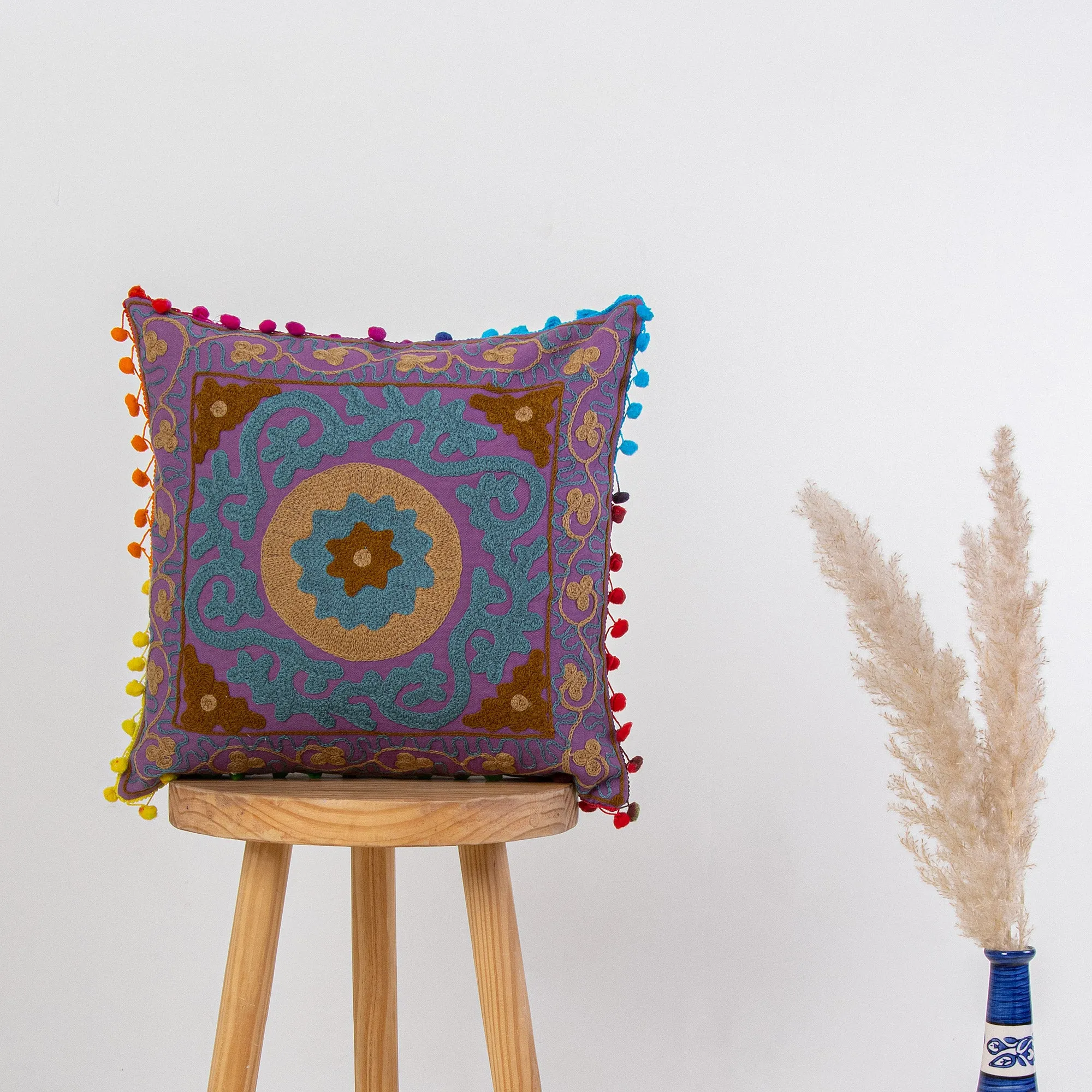 Beautiful Cotton Hand Embroidery Designs For Cushion Covers