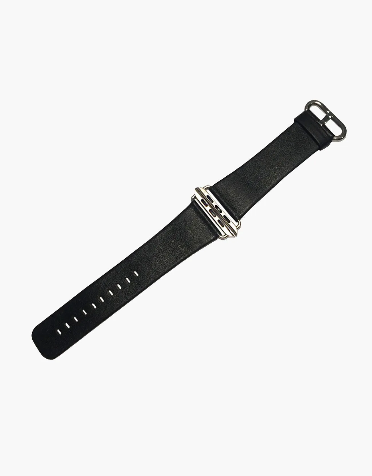 Black iWatch Style Watch Straps by LUX Genuine Smooth Calf leather