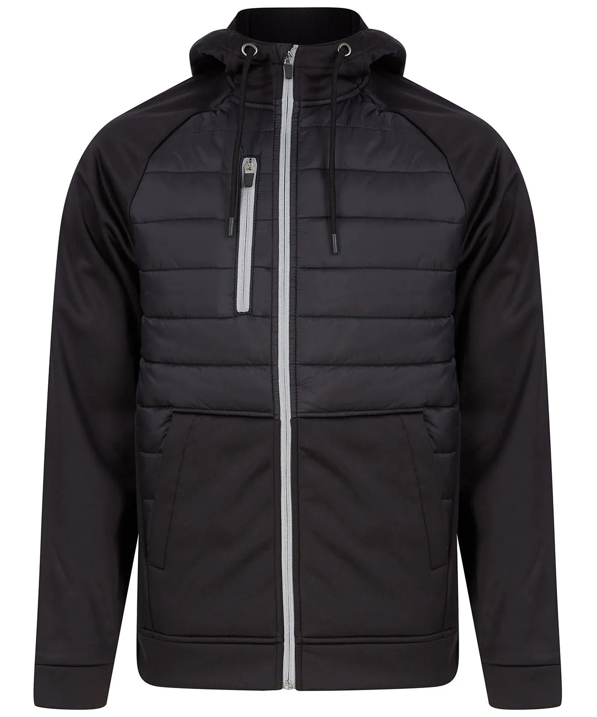 Black - Unisex padded sports jacket (C)