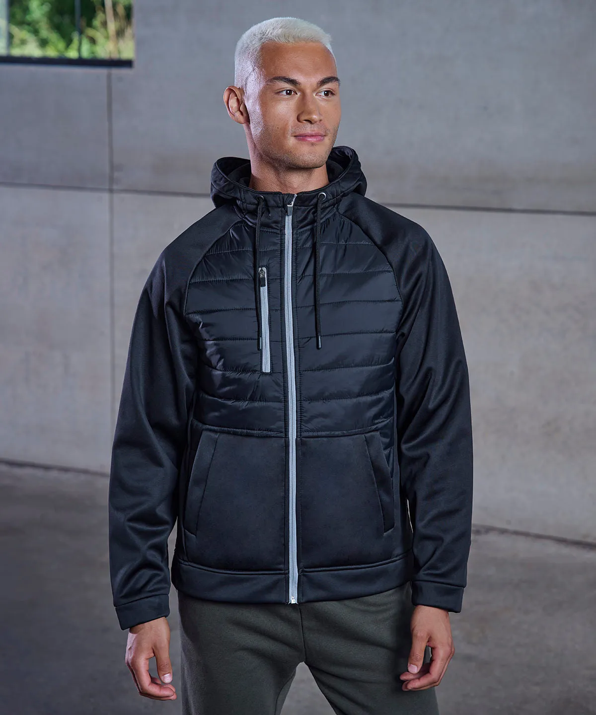 Black - Unisex padded sports jacket (C)