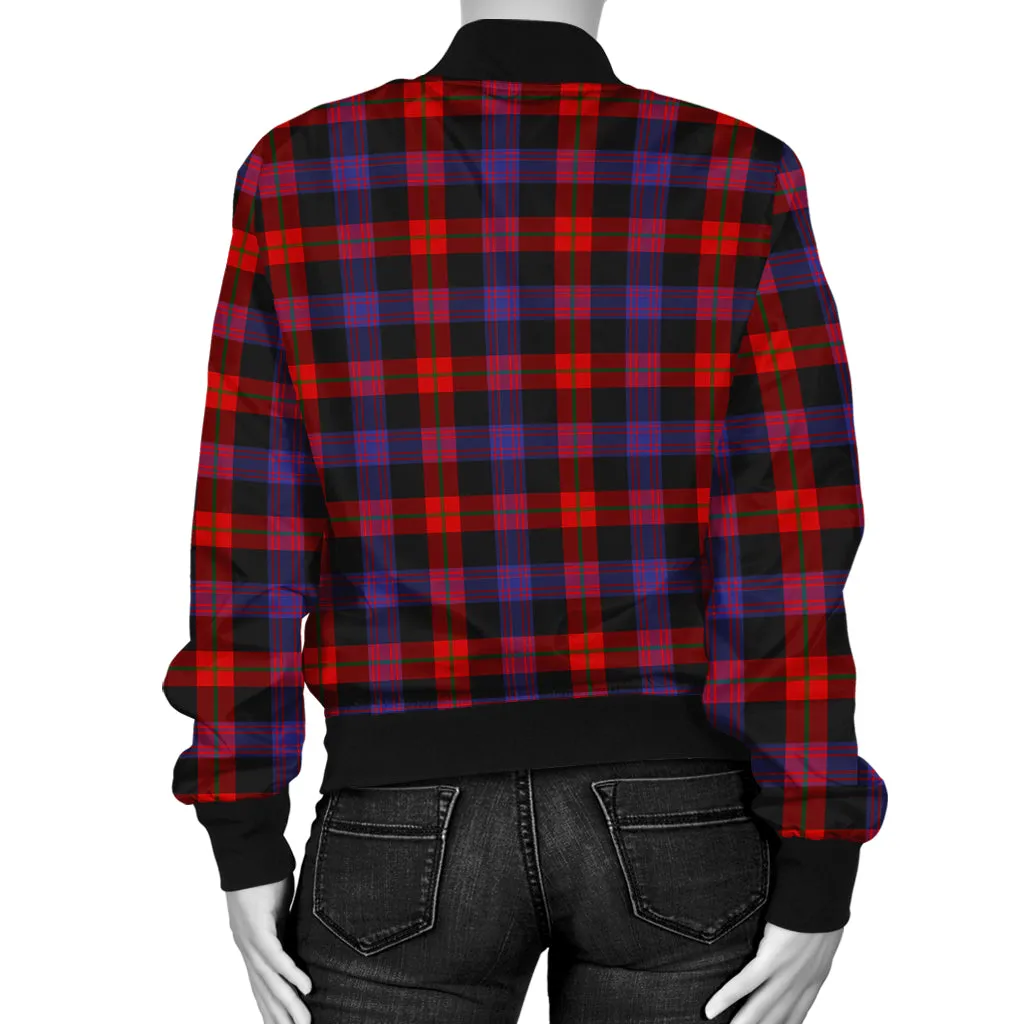 Broun Modern Tartan Bomber Jacket