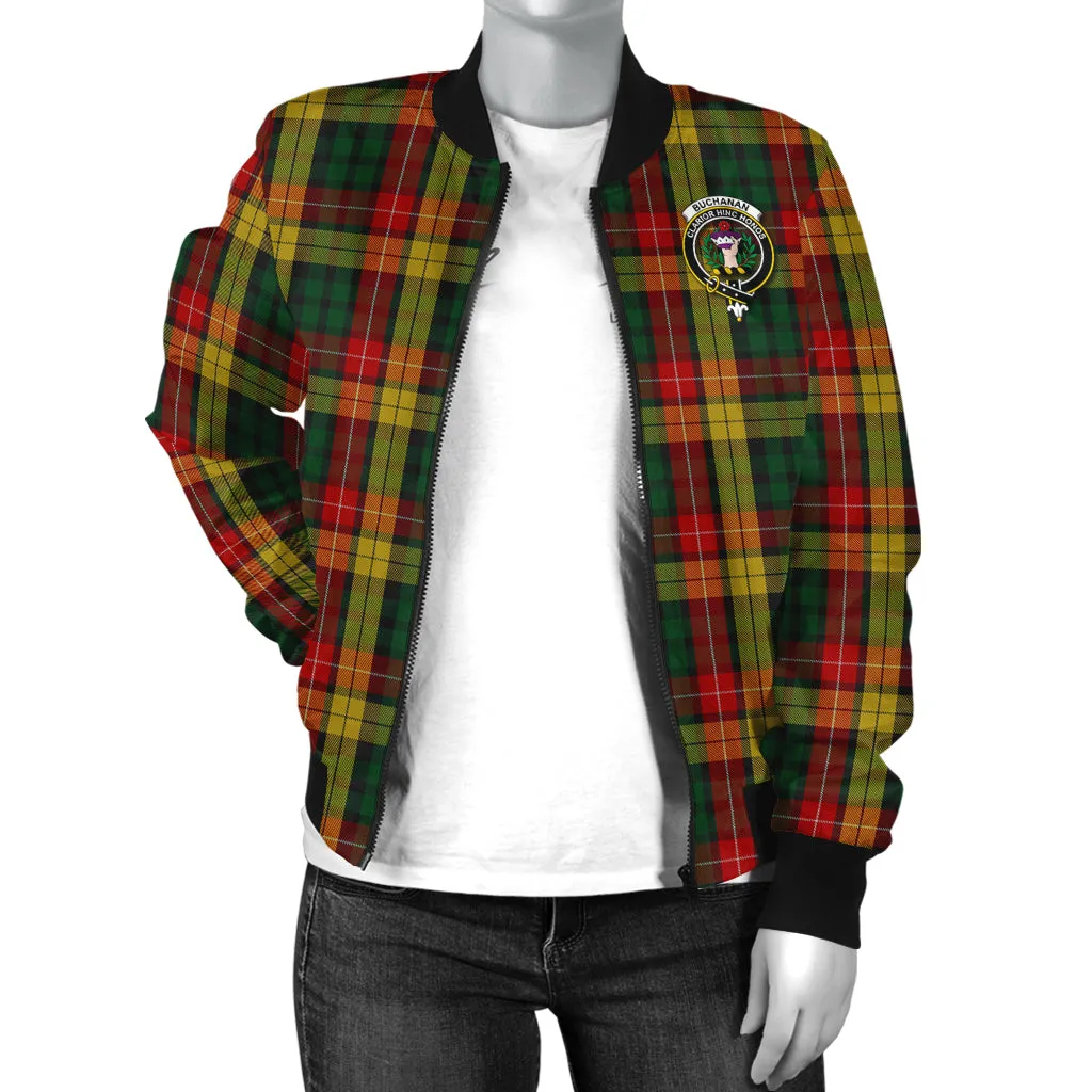 Buchanan Tartan Bomber Jacket with Family Crest