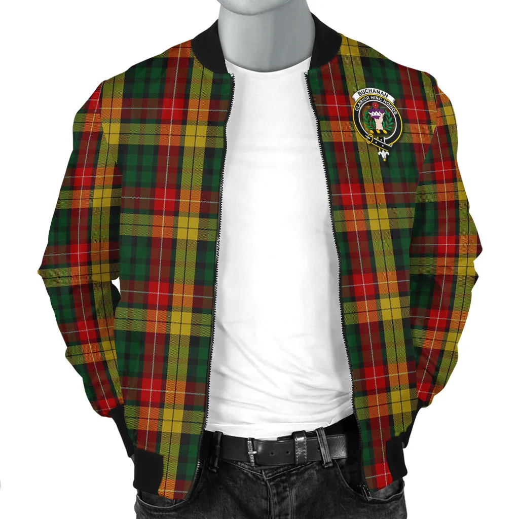 Buchanan Tartan Bomber Jacket with Family Crest