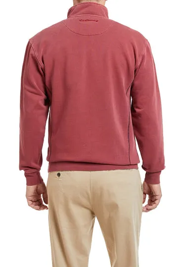 Castaway Breakwater Quarter Zip -Weathered Red