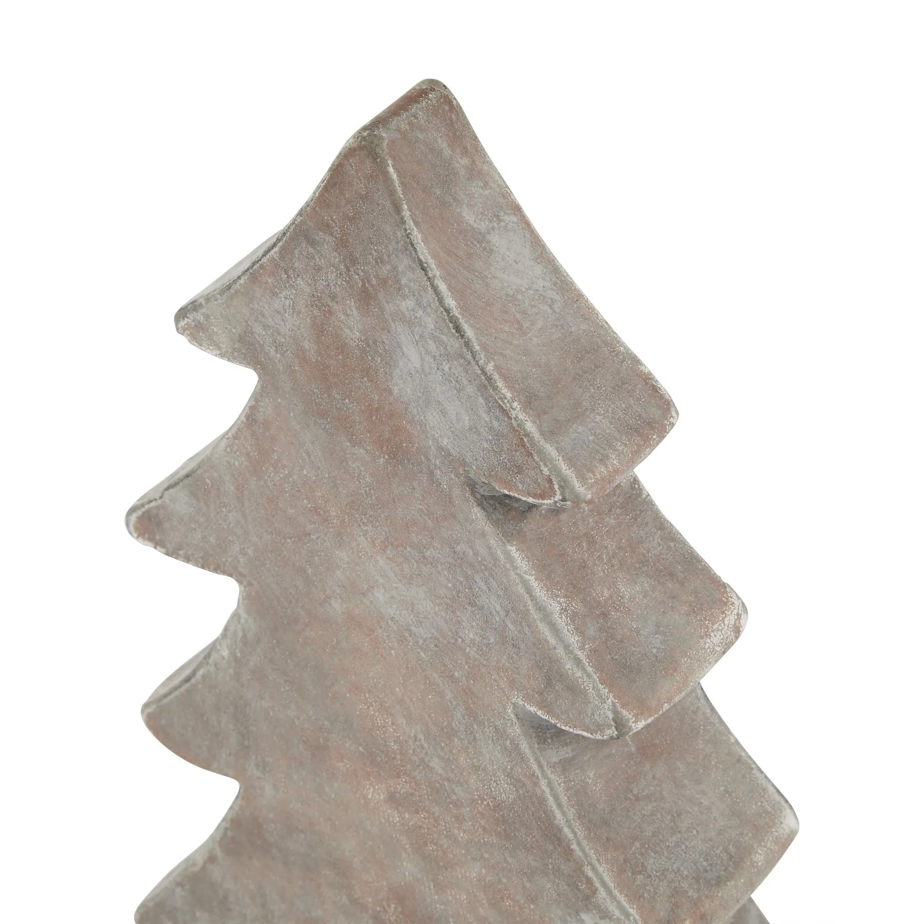 Ceramic Brown Christmas Tree Ornament (2 Sizes)