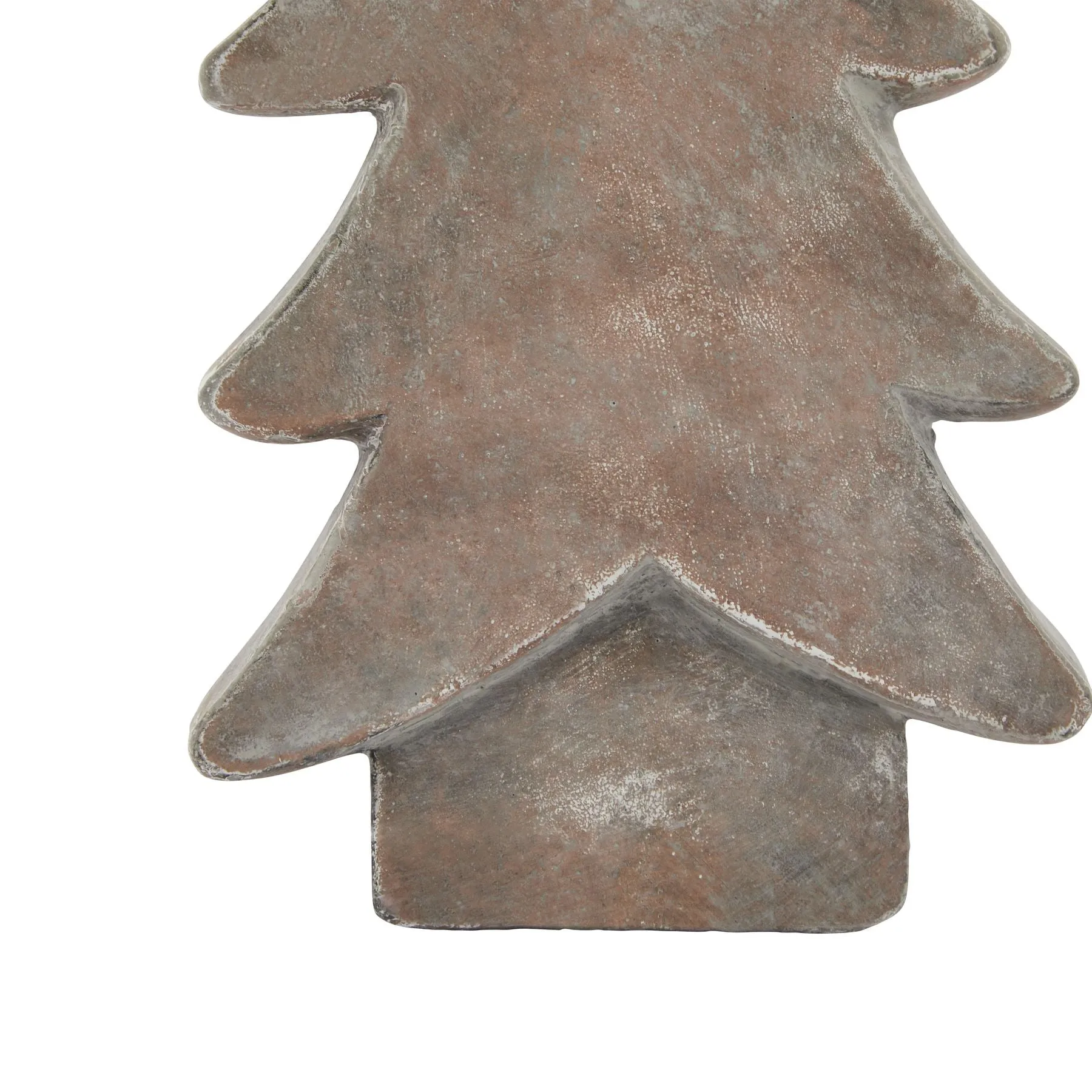 Ceramic Brown Christmas Tree Ornament (2 Sizes)