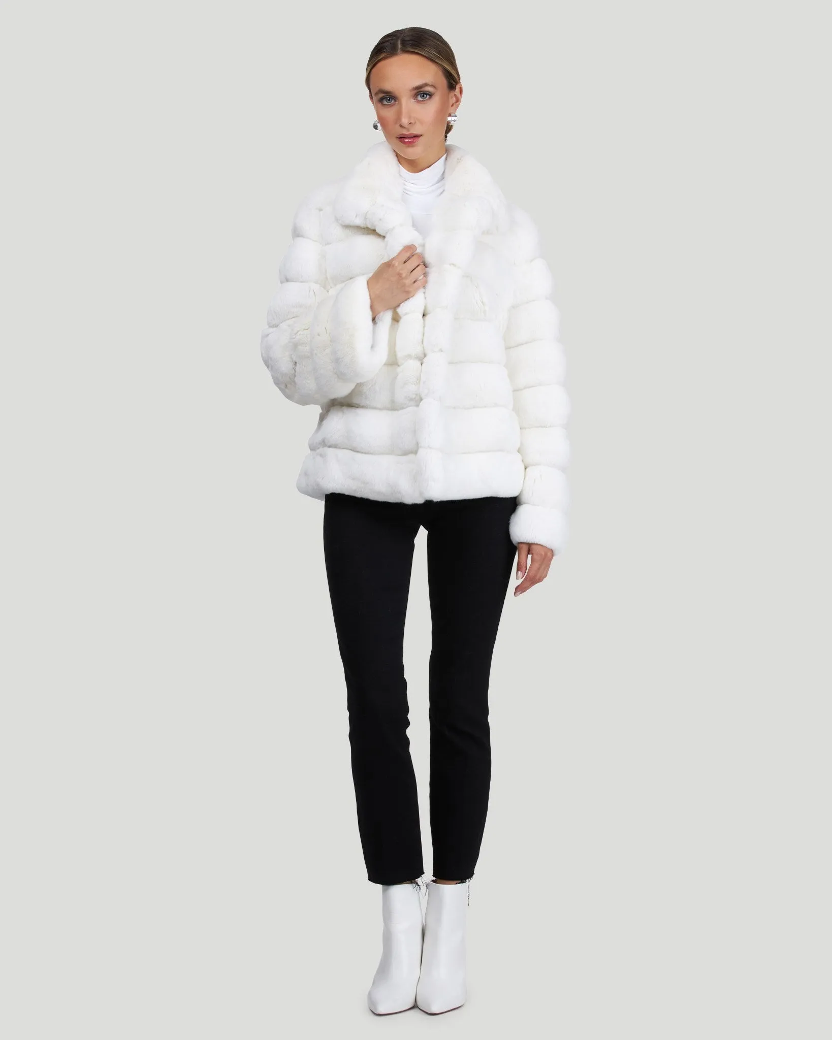 Classic Chinchilla Fur Jacket