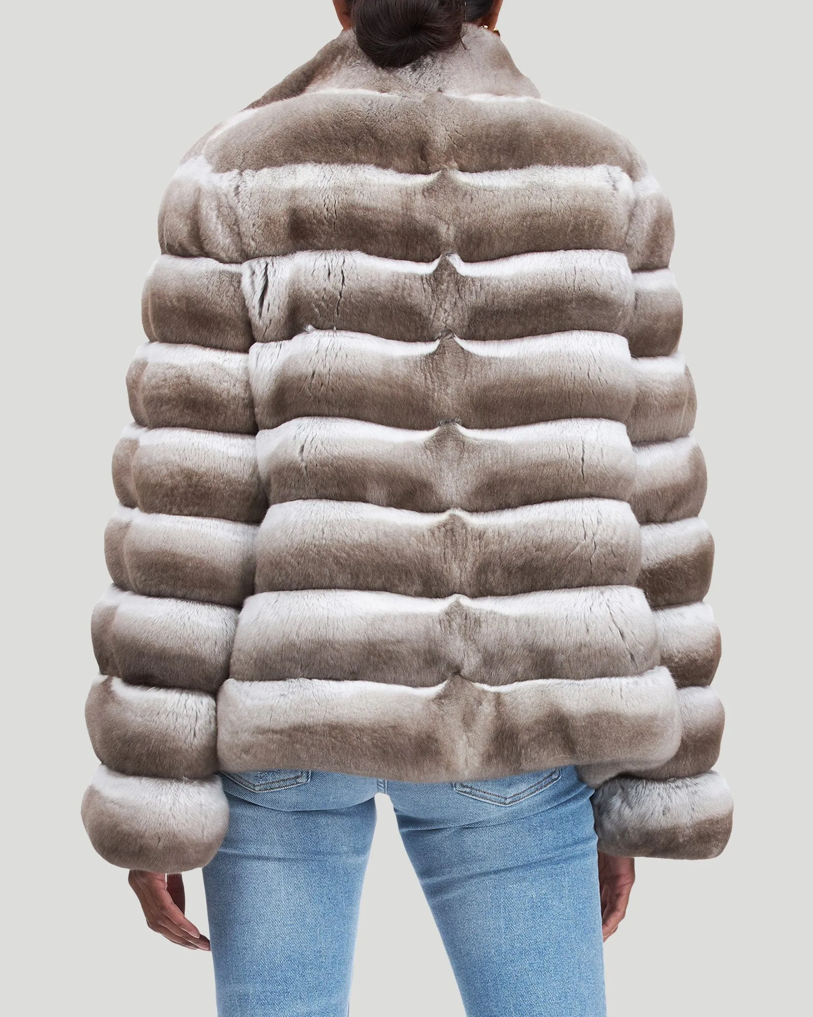 Classic Chinchilla Fur Jacket