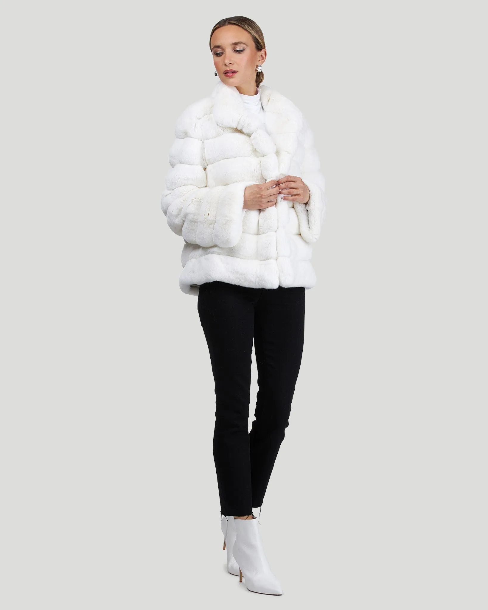 Classic Chinchilla Fur Jacket