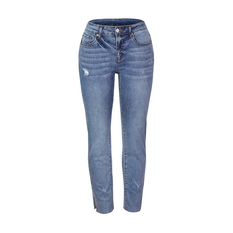 Comfortable-fit High Waist Stretchy Mid-waist Denim Jeans