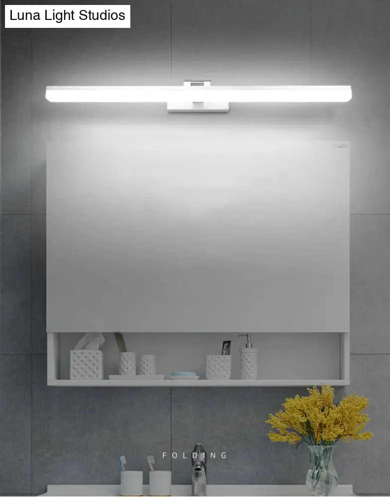 Contemporary LED Wall Vanity Sconce - Metal Design, Stylish Bathroom Lighting