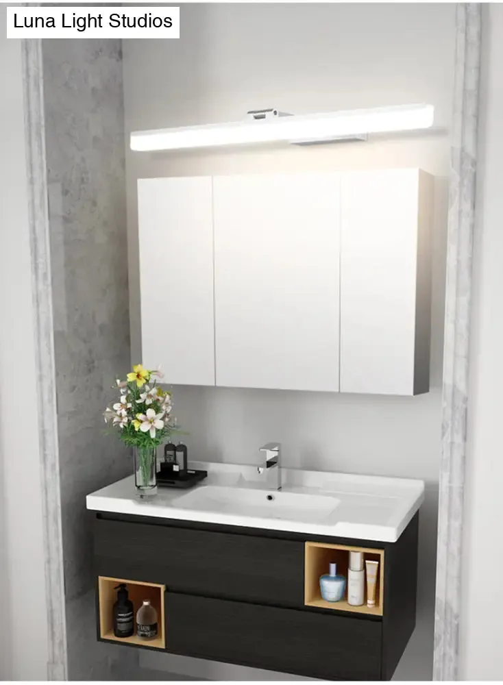 Contemporary LED Wall Vanity Sconce - Metal Design, Stylish Bathroom Lighting