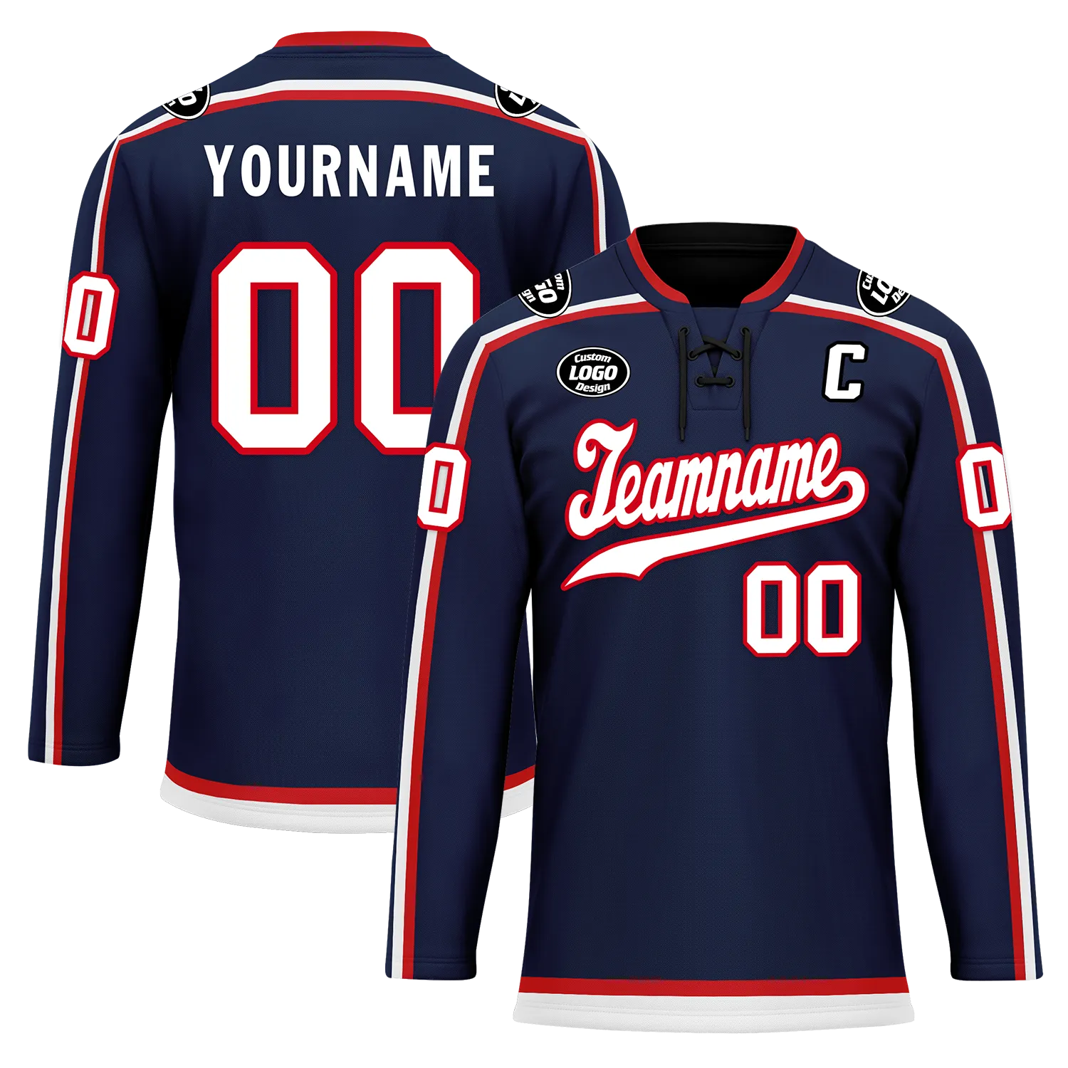 Custom Blue Personalized Hockey Jersey HCKJ01-D0a70fb