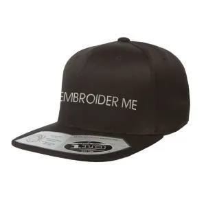 Custom Text Embroidered Flex-Fit Snapback Cap