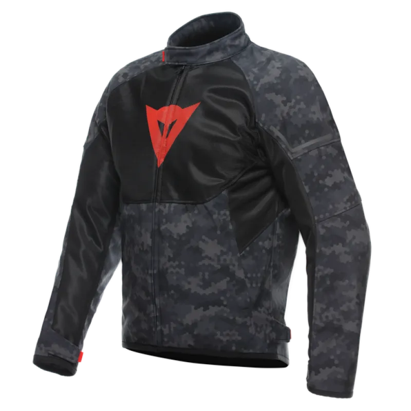 Dainese Ignite Air Tex Jacket Camo-Gray/Black/Fluorescent-Red