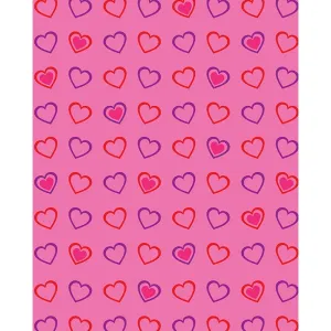 Dancing Hearts Printed Backdrop