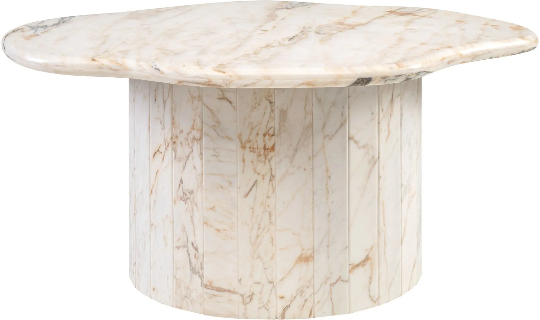 Devony Coffee Table – Golden Calacatta Marble