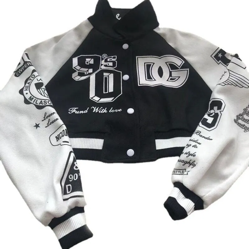 DG Embroidery Patchwork Varsity Bomber Jackets