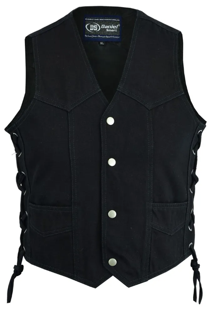 DM9726 Kid's Denim Side Lace Vest