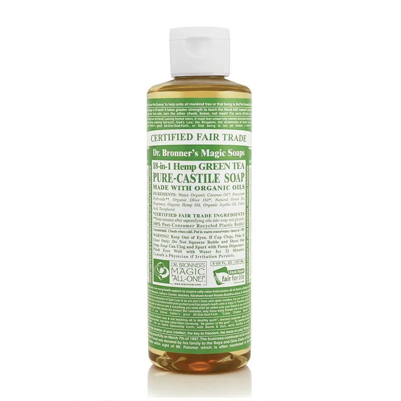 Dr Bronners Liquid Castile Soap Green Tea 237ml