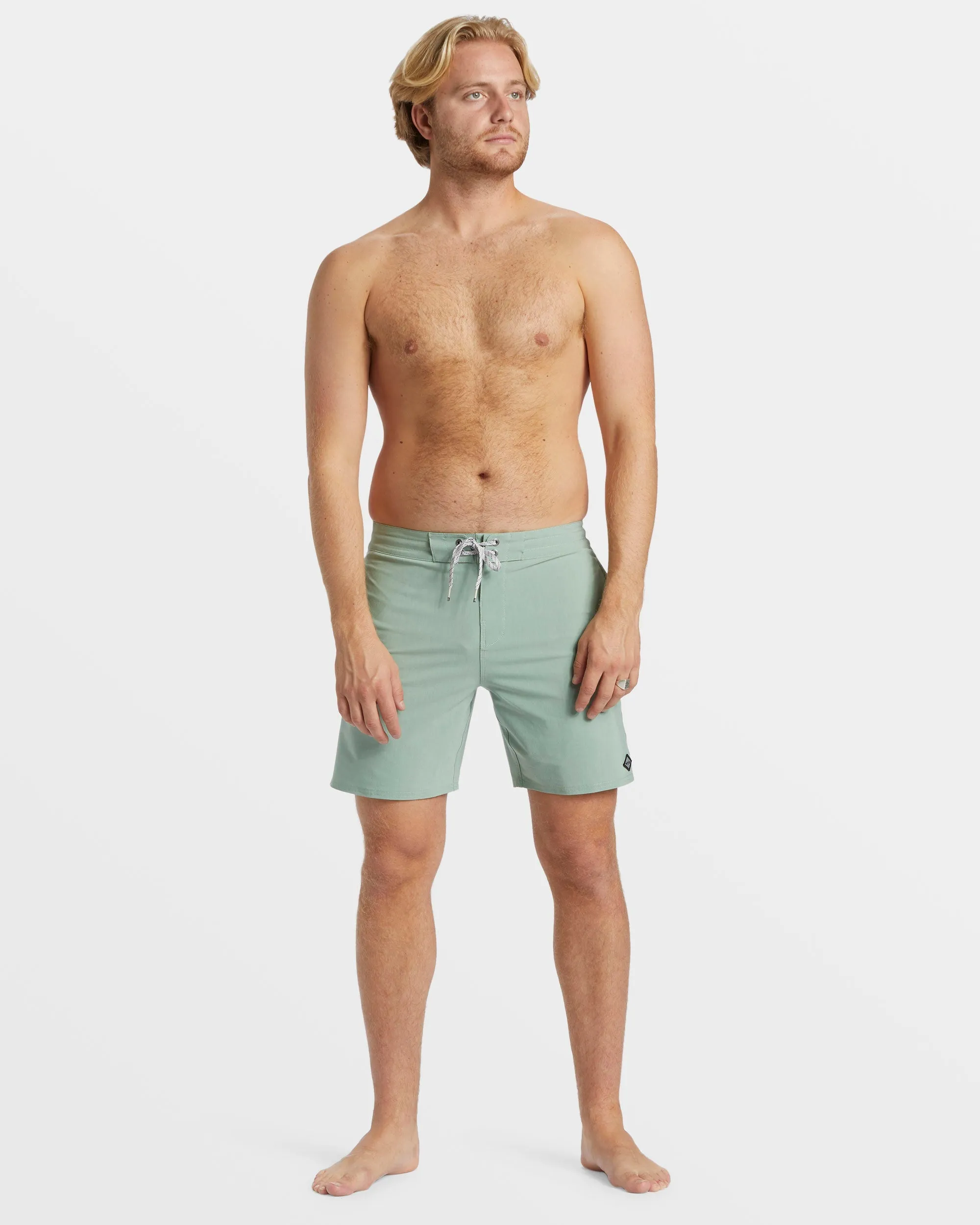 Every Other Day Lo Tide 17" Boardshorts - Sage