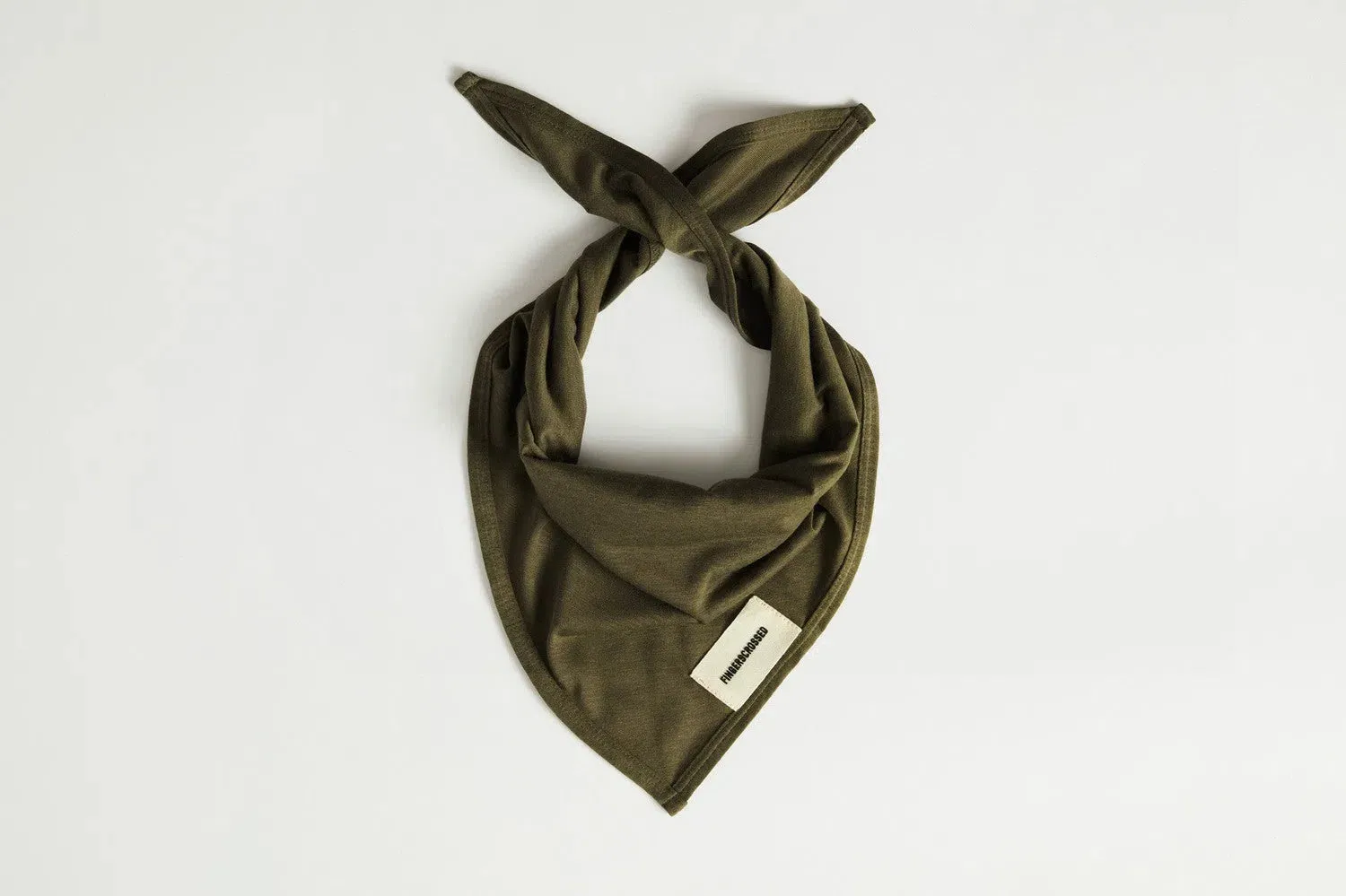 FINGERSCROSSED Bandana Triangle Scarf - Olive