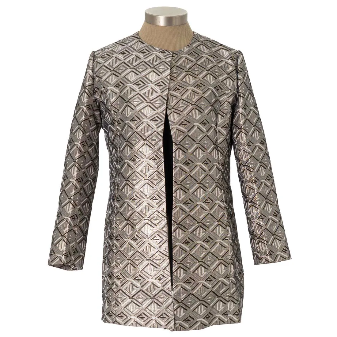 Geometric Pattern Long Jacket