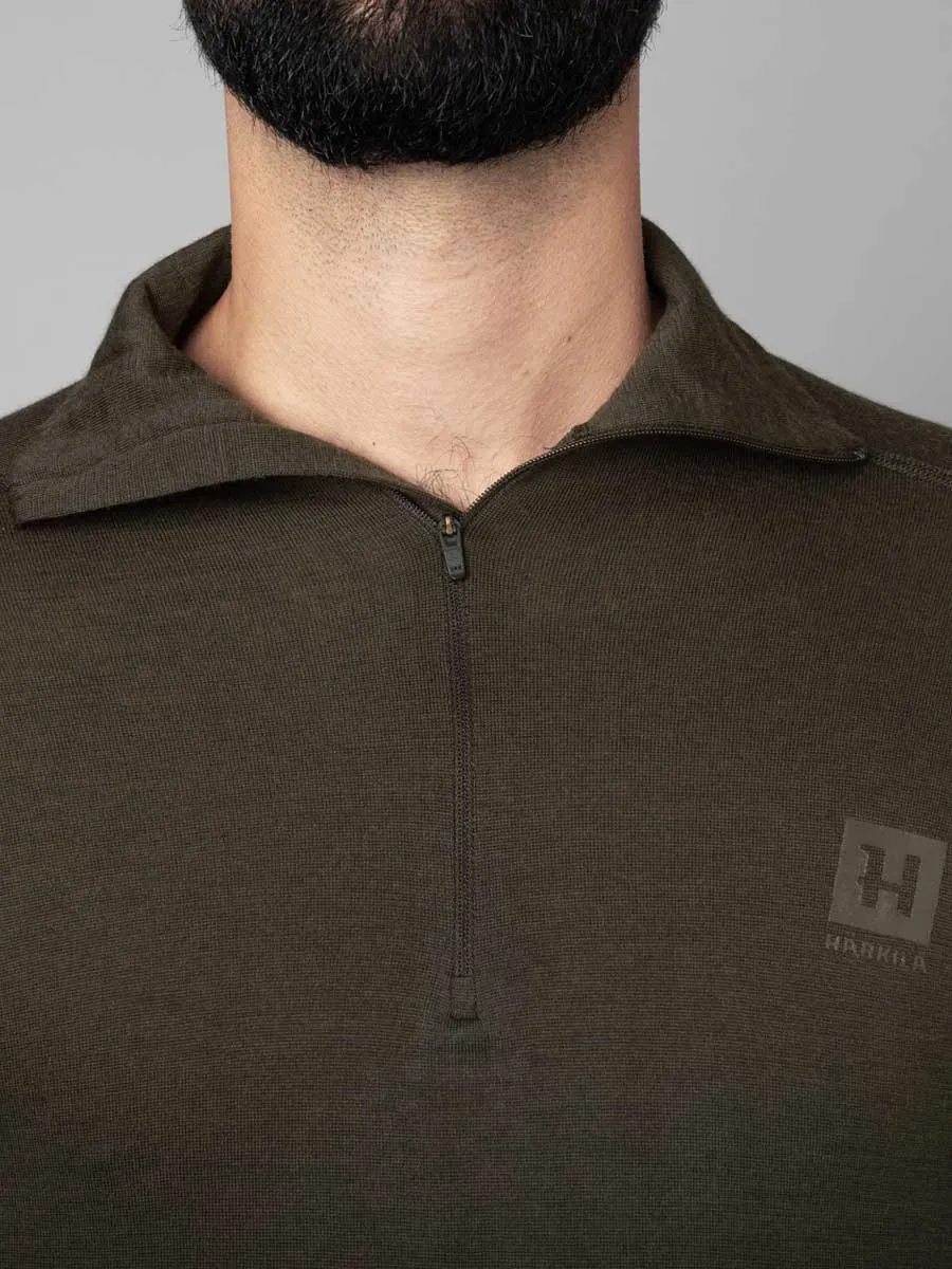 HARKILA Base All Season Half Zip - Mens - Shadow Brown