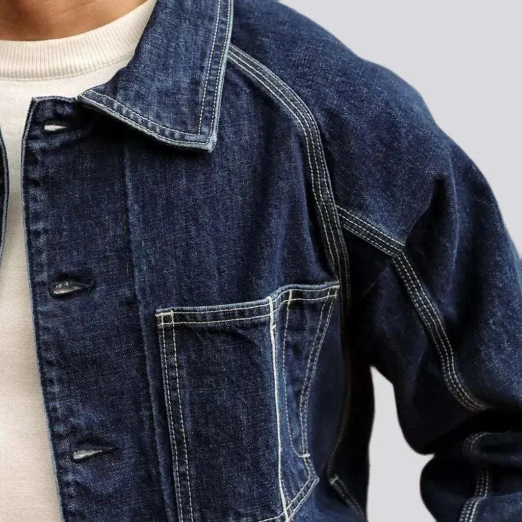 High quality chore selvedge jeans jacket