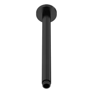 Hudson Reed Round Ceiling Arm in Matt Black