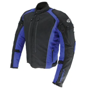 Joe Rocket Turbulent Mens Textile Jacket Black/Blue