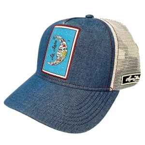 Larry Mahan's La Luna (Denim/Cream) - Trucker Cap