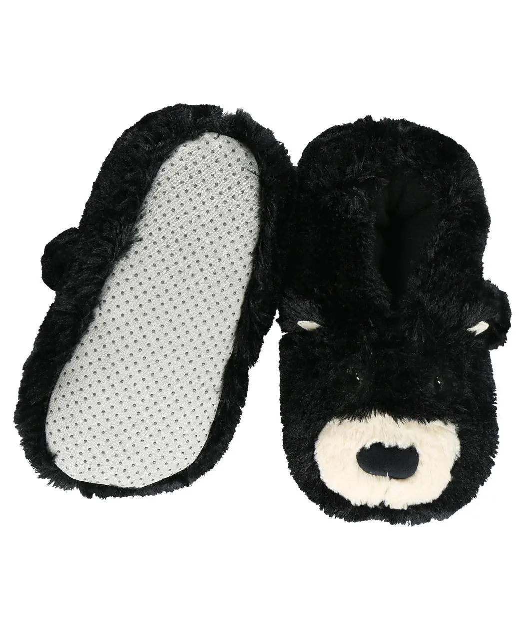 Lazyone Black Bear Critter Slippers