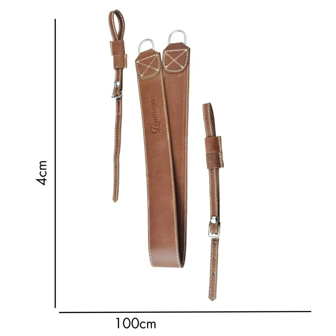 Leather Camera Strap Chestnut Brown