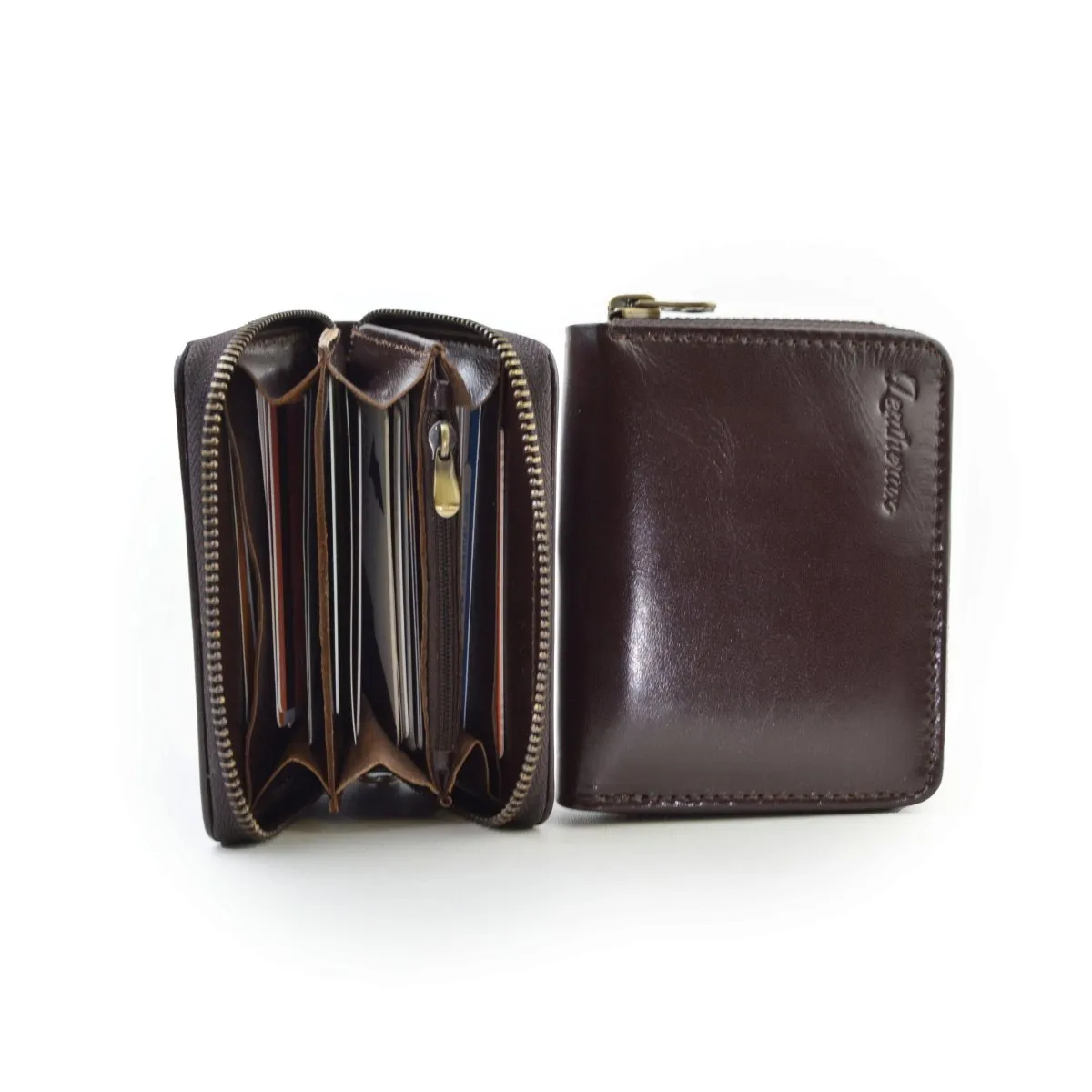 Leather Zip Around Wallet