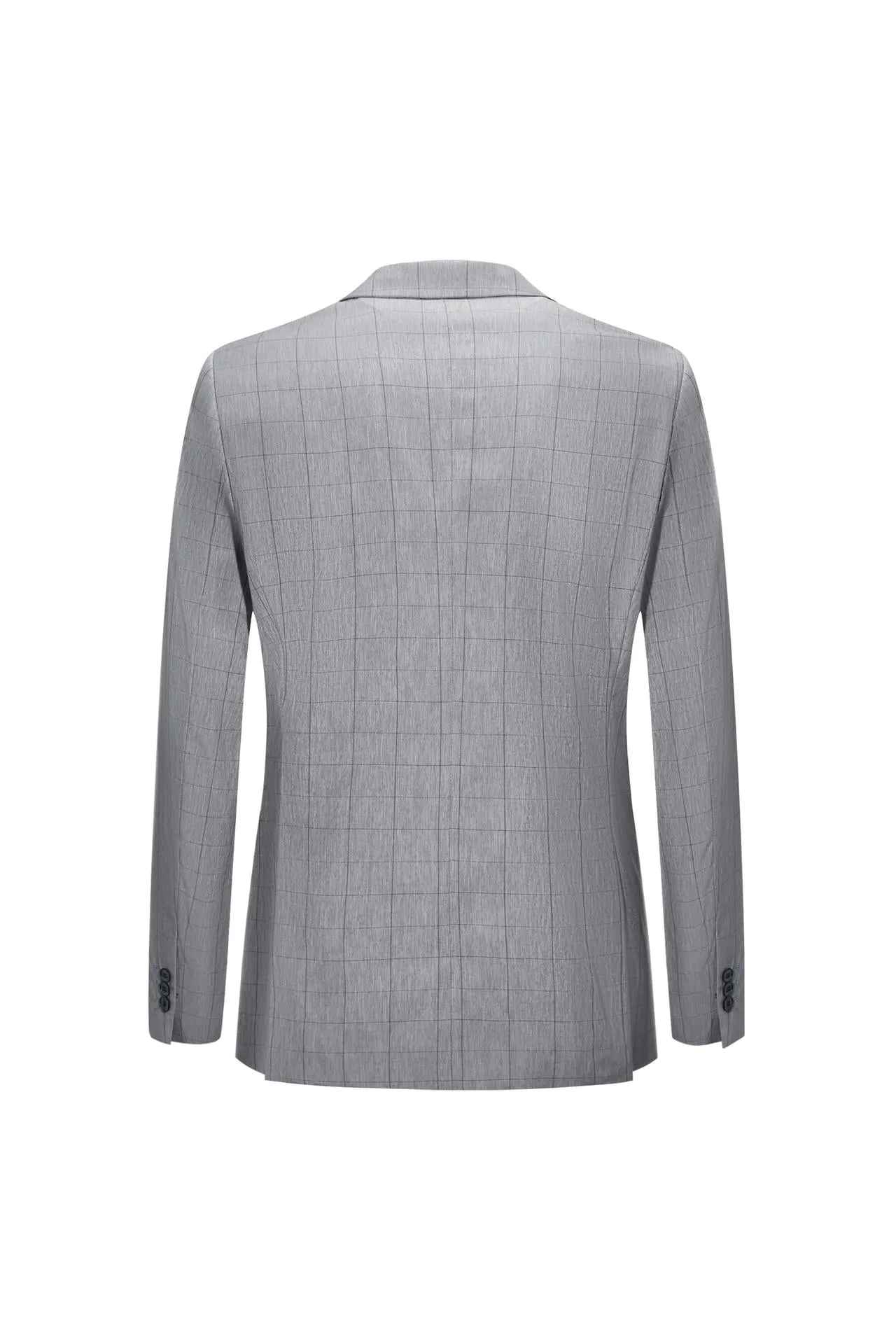 Lightweight Polyester Check Suit in Regular Fit