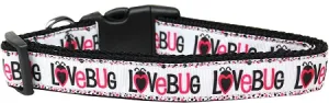 Love Bug Nylon Dog Collar Medium Narrow