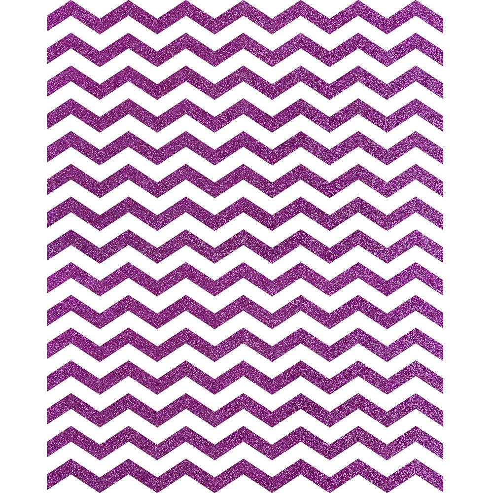 Magenta Glitter Chevron Printed Backdrop