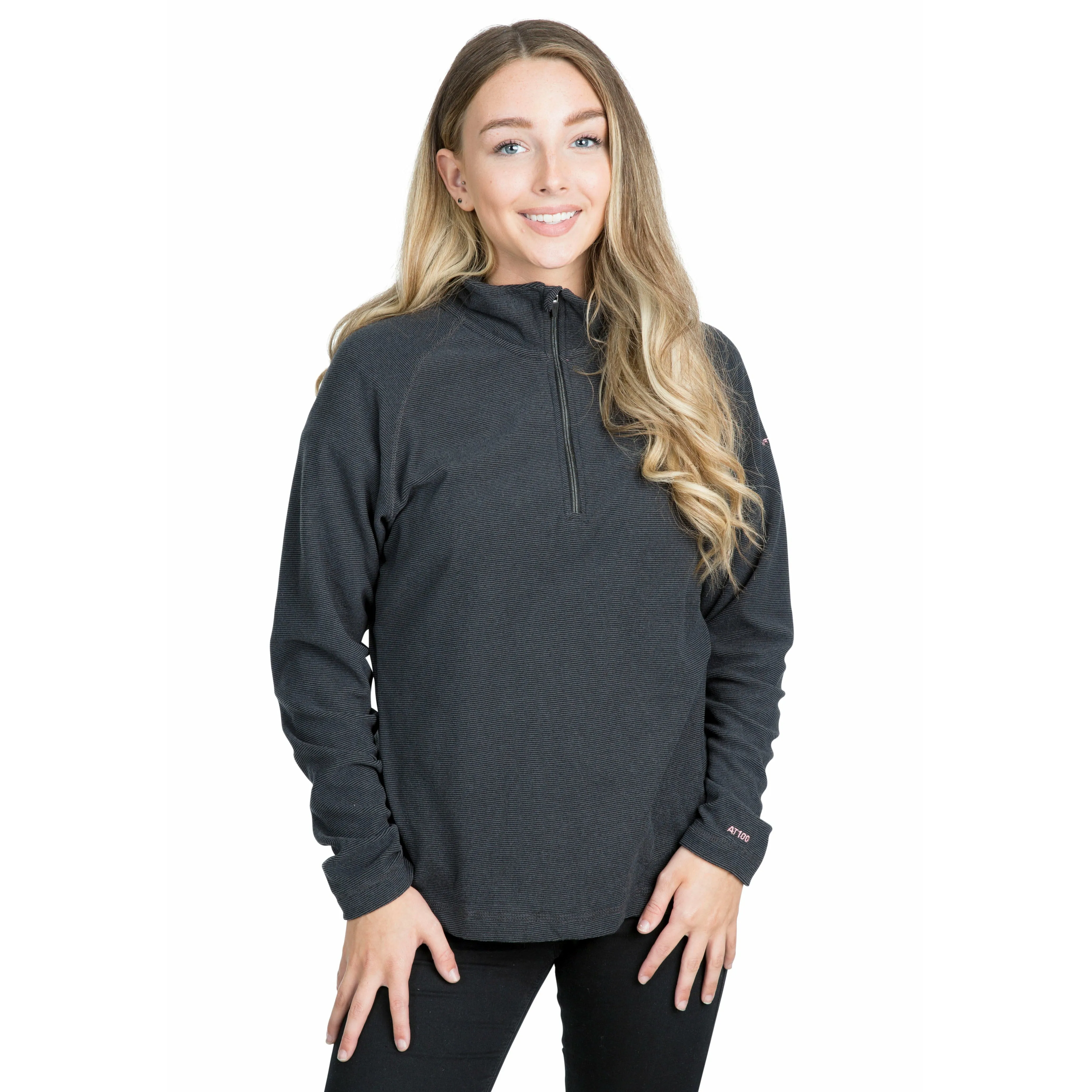 Meadows Womens 1/2 Zip Fleece in Charcoal