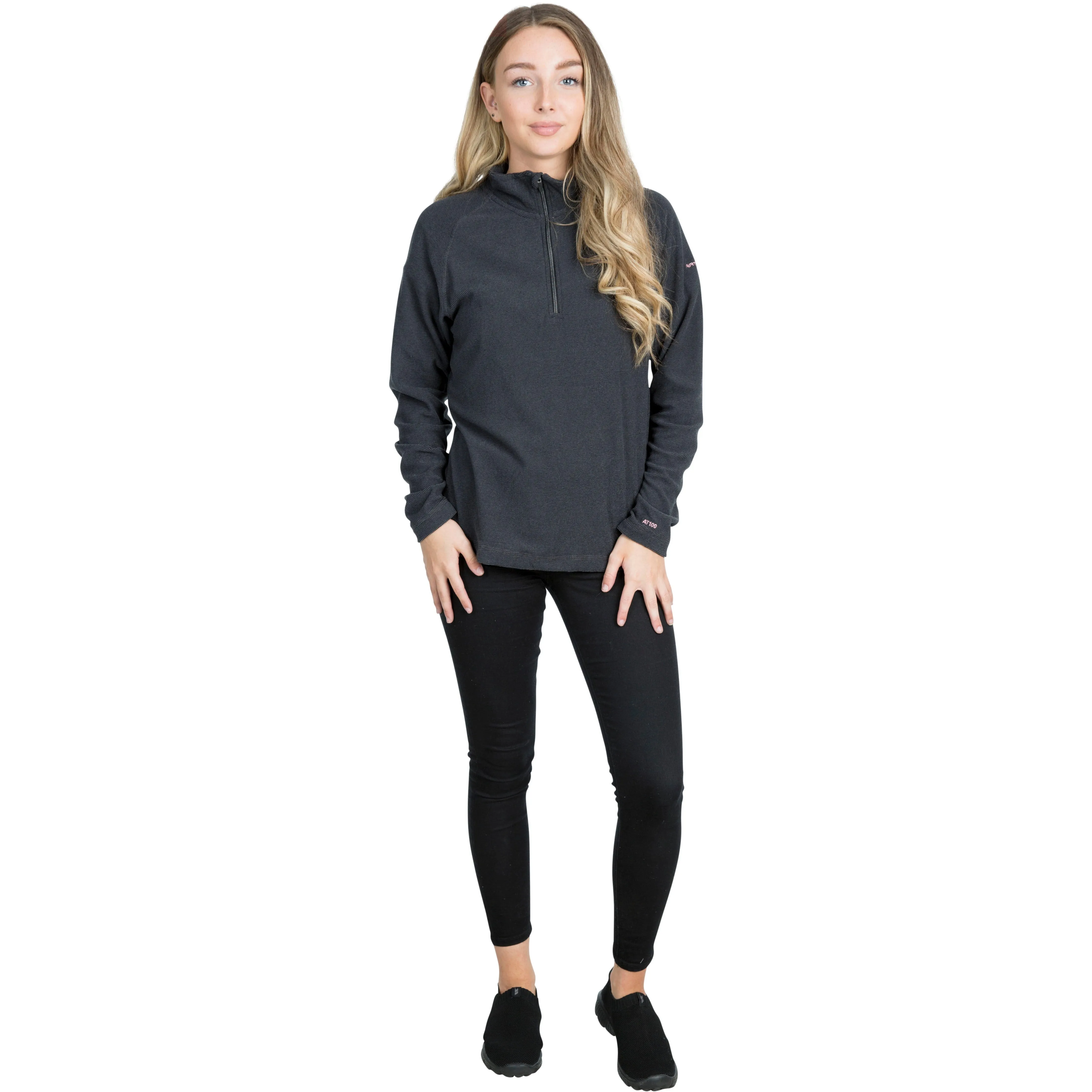 Meadows Womens 1/2 Zip Fleece in Charcoal