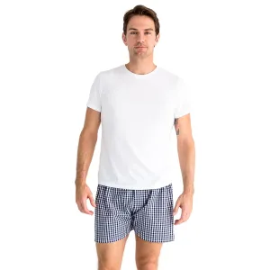 Men's Hepburn Gingham Navy Boxer Shorts