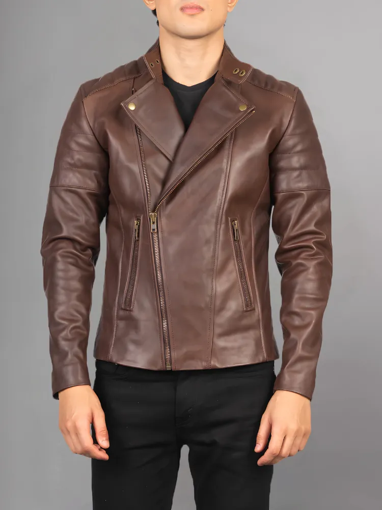 Men’s Stylish Black Biker Leather Jacket