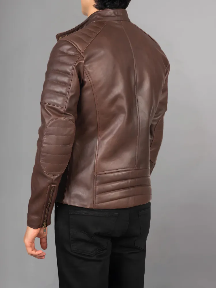 Men’s Stylish Black Biker Leather Jacket