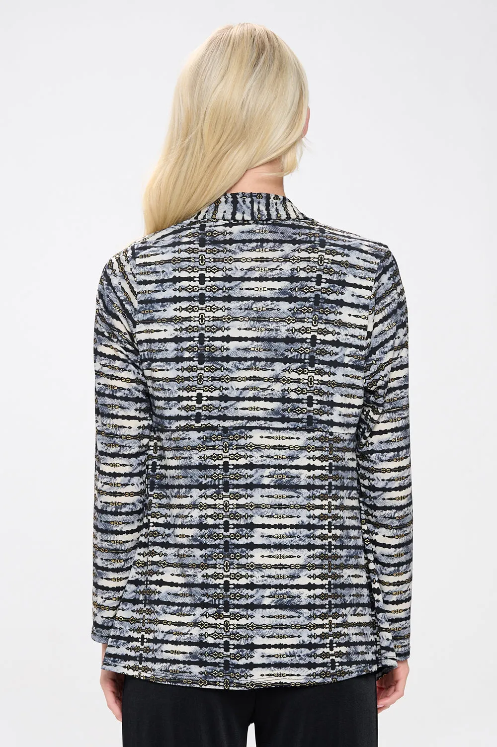 Mid-cut Jacket Long Sleeve Print-4028HT-LRP1-W421