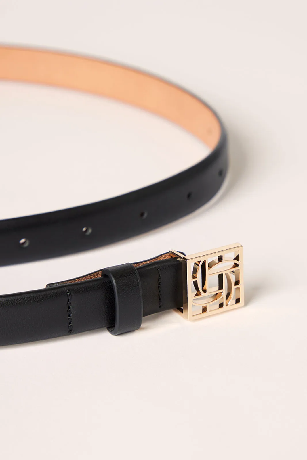 Monogram Belt Black